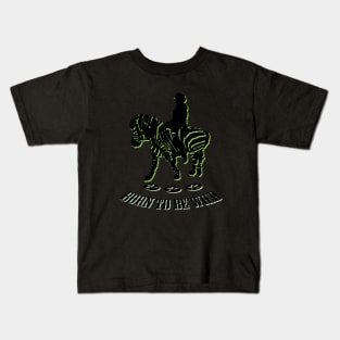 riding zebra Kids T-Shirt